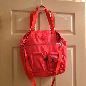 Kipling pink messenger bag